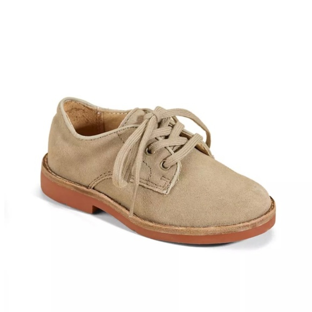 Polo Ralph Lauren Special Occasion Toddler Tan Suede Oxfords Dress Shoes 5.5